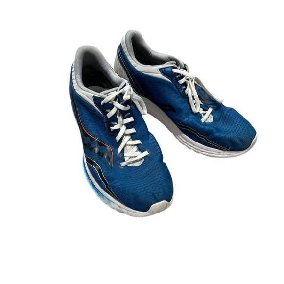 Saucony Kinvara 11 Blue Running Shoes Unisex Size 12.5 Athletic Sneakers - Picture 2 of 7